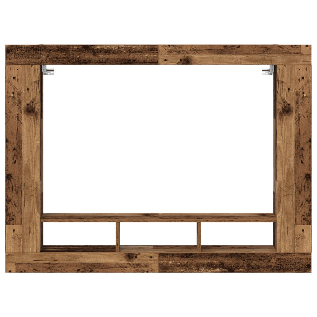 Mobile TV a Muro Legno Invecchiato 152x22x113 cm