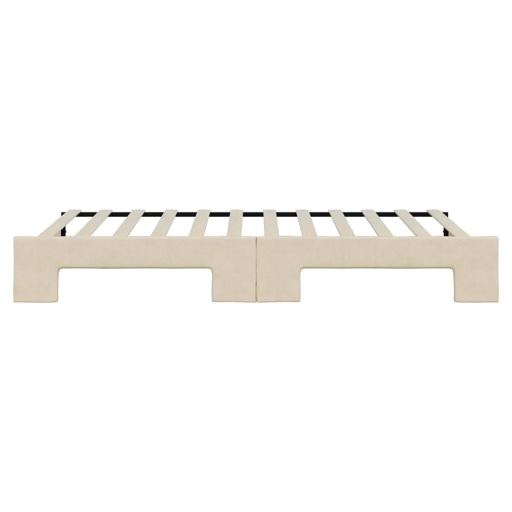 Divano Letto con Letto Estraibile-Sofa Letto-Daybed Crema 100x200 cm in Tessuto 731230