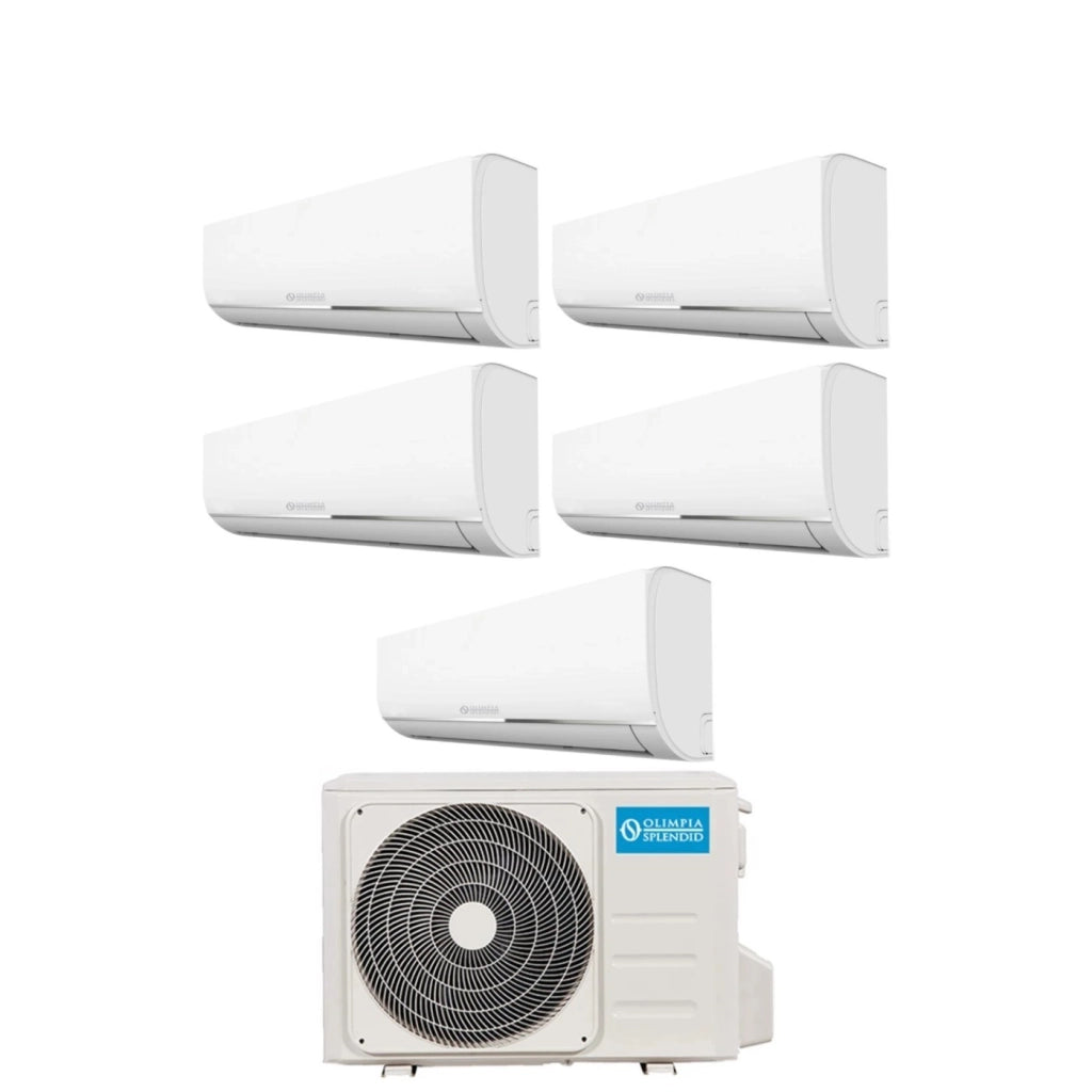 Climatizzatore Condizionatore Olimpia Splendid Penta Split Inverter serie NEXYA S4 9+9+9+9+9 con OS-CEMEH42EI R-32 Wi-Fi Integrato 9000+9000+9000+9000+9000