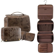 Toilette in PU-leer per donna e uomo, toilette appesa, 3-in-1 toilette multifunzionale rimovibile, 29,5 x 22 x 10 cm