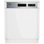 Beko b300 Lavastoviglie 60cm semi-integrata con cruscotto Inox, Classe D, 45 dBA