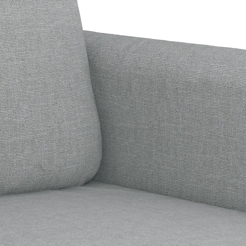 Set Divani 3 pz con Cuscini Grigio Chiaro in Tessuto 3202110