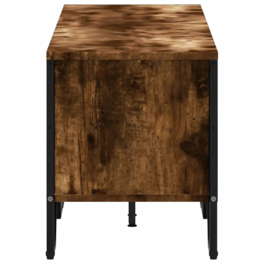 Mobile Porta TV Rovere Fumo 180x34x41 cm in Legno Multistrato 848576