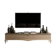 Mobile porta tv in legno 5 cassetti in frassino l.247 p.50 h.52 - Mobili 2G