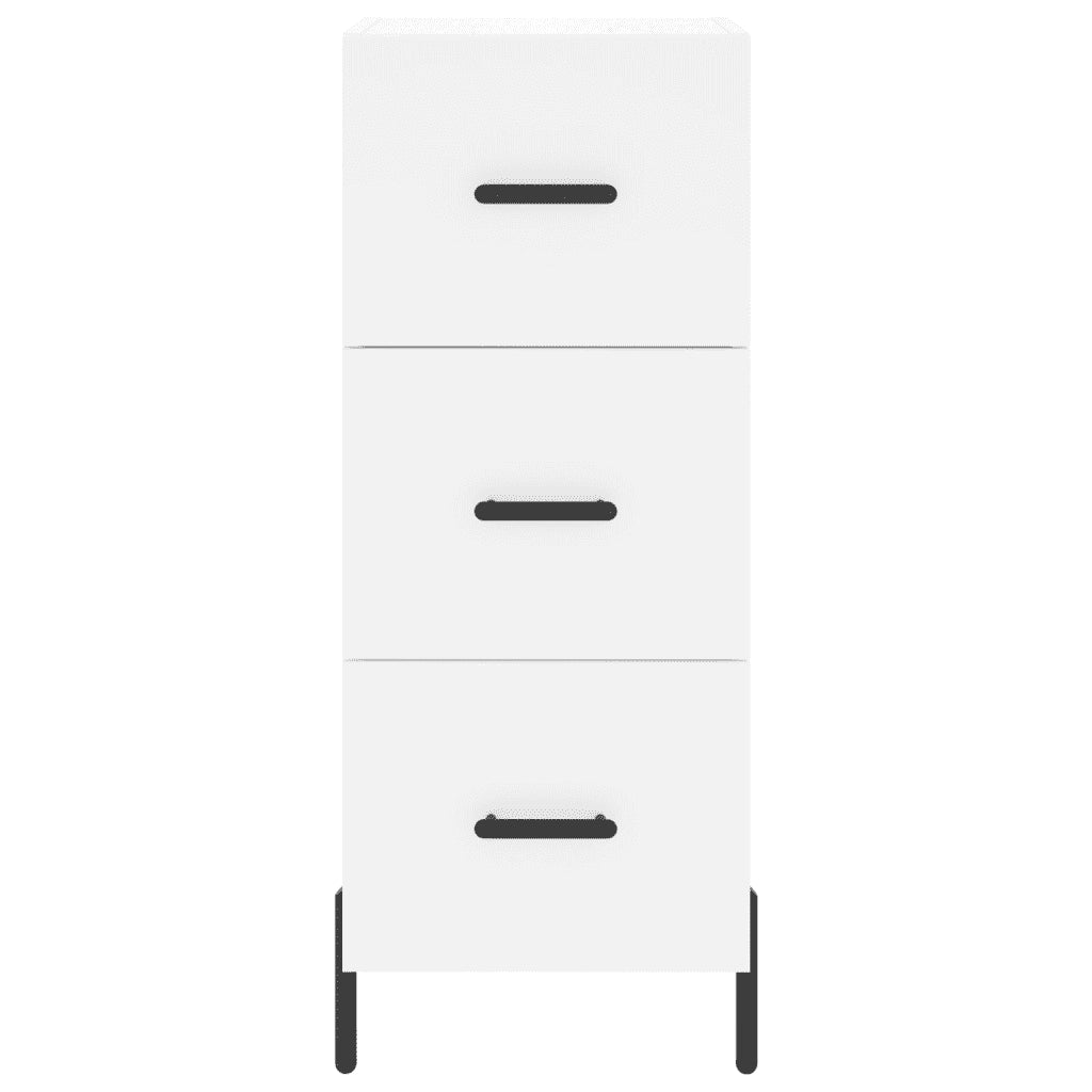 Credenza | Madia | Buffet da pranzo | Armadio da pranzo Bianca 34,5x34x180 cm in Legno Multistrato