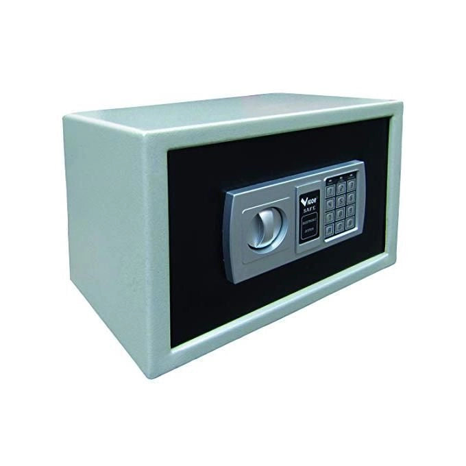 Vigor 2716215 Hotel Safe Electronic Big Cassaforte da Appoggio Tastiera Digitale 12 Tasti Apertura Motorizzata 35x25x25 cm