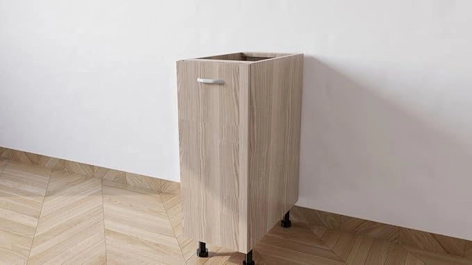 Mobile Base Da 30. Compreso Di Anta H 72 Cm L 30 Cm P 55,5 Cm Compresa Di Piedini 10 Cm colore Olmo