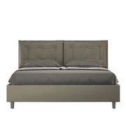 Letto matrimoniale senza rete imbottito 160x210 similpelle cappuccino Annalisa