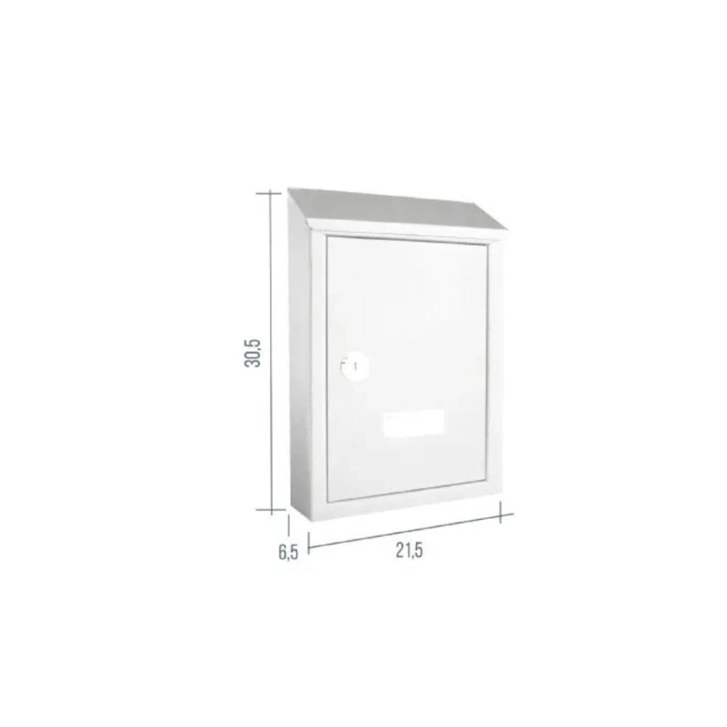 CASSETTA POSTALE SMALL 20X6XH30CM BIANCA.