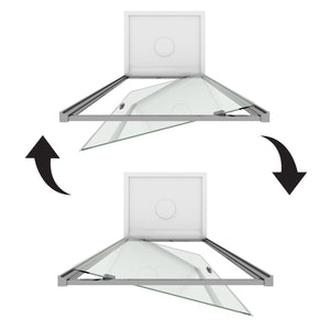 Porta Parete Doccia 1 Anta Battente In Cristallo Trasparente 6mm H185 Fosterberg Koge 70xH185 cm