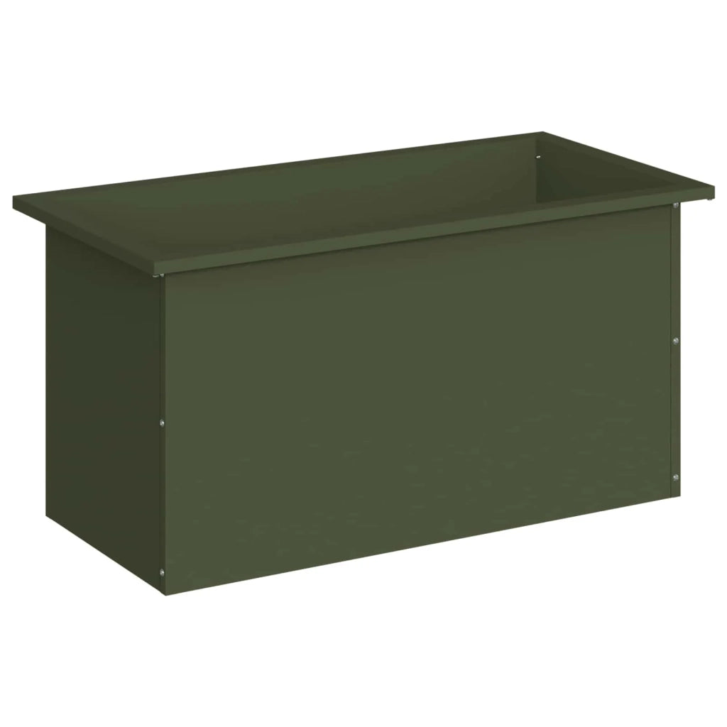 Fioriera da giardino con LED Verde Oliva 40 x 80 x 40 cm 8008160