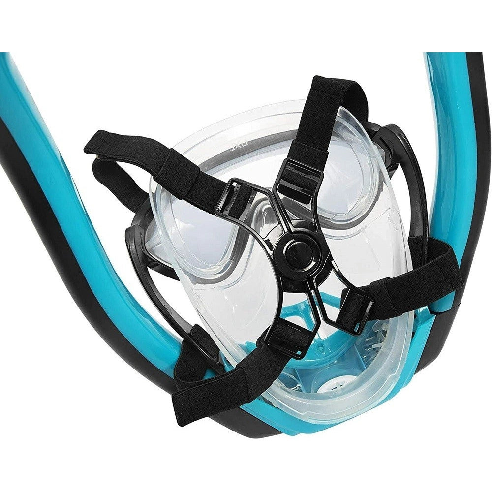 Trade Shop - Maschera L/xl Con 2 Boccagli Da Snorkeling Sub Per Mare Piscina Hydro-pro 24058 -