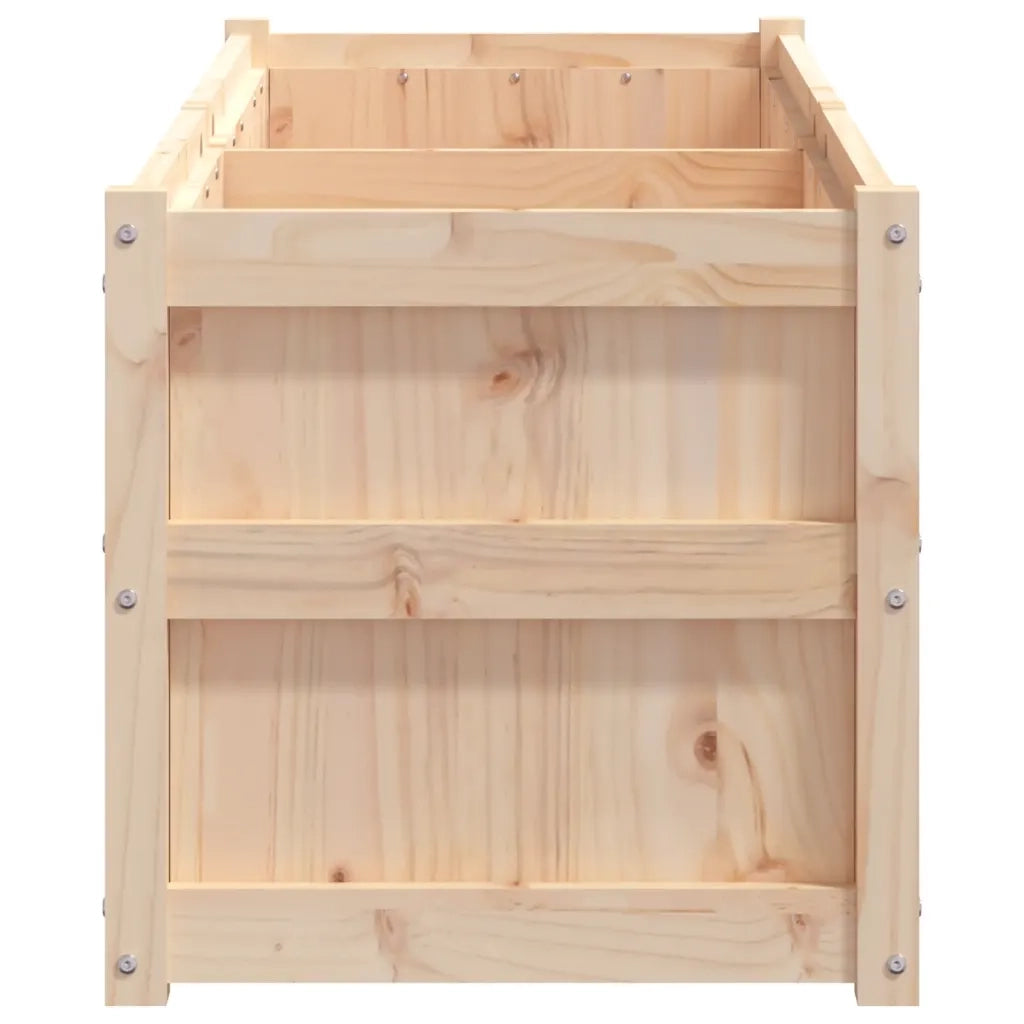Fioriera da Giardino-Vaso da Esterno 150x50x50 cm in Legno Massello di Pino