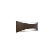 Applique Da Esterno Moderna Moon Alluminio E Termoplastica Caffè Led 12W 4000K