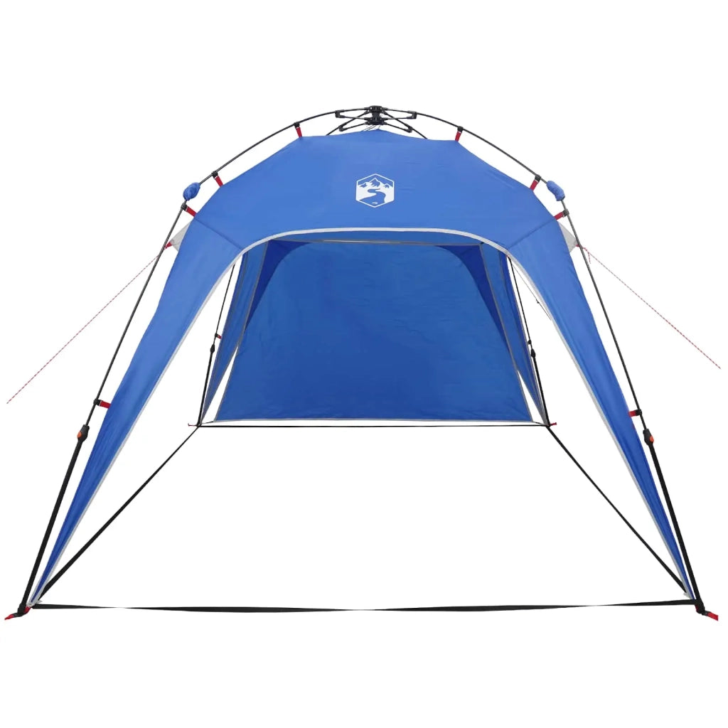 Tenda istantanea per 4 persone con rilascio rapido-Tenda da campeggio Blu Azzurro