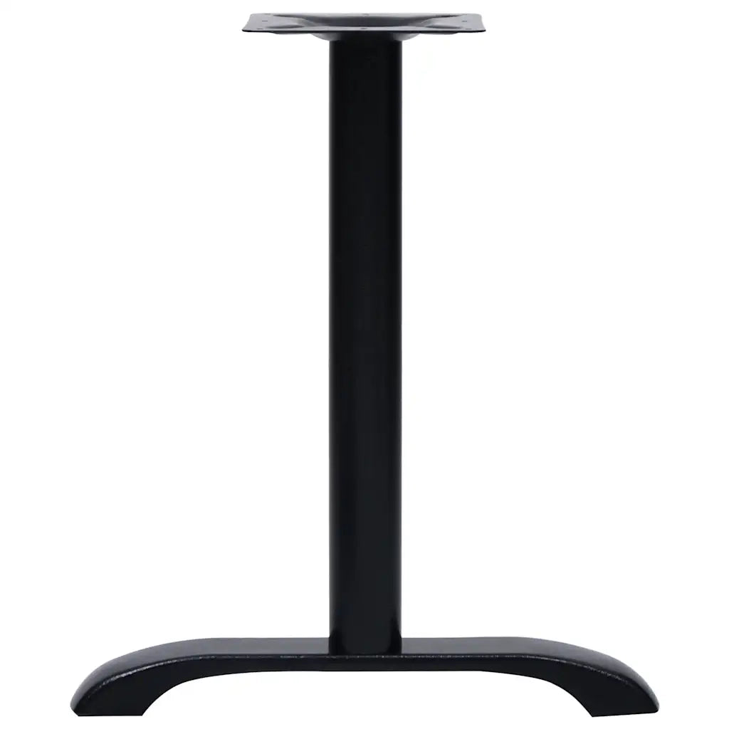 Gambe per Tavolino da BistrÃ² 2 pz Nero 61x8x72 cm in Ghisa