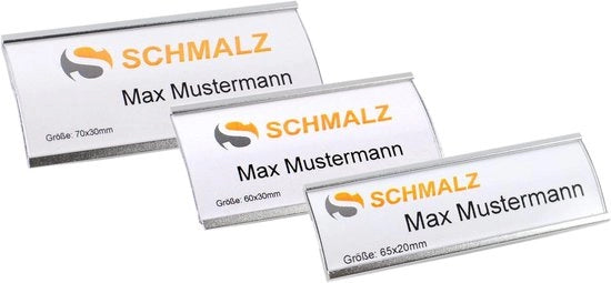 Set di Etichette Metalliche da Personalizzazione - 10 Pezzi - Metallo