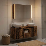 Set di Armadi da Bagno 4 pcs Legno antico Legno ingegnerizzato 3406509