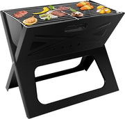 Griglia a chiusura per barbecue a carbone di legna portatile per viaggi all'aperto, picnic, campeggio e giardino