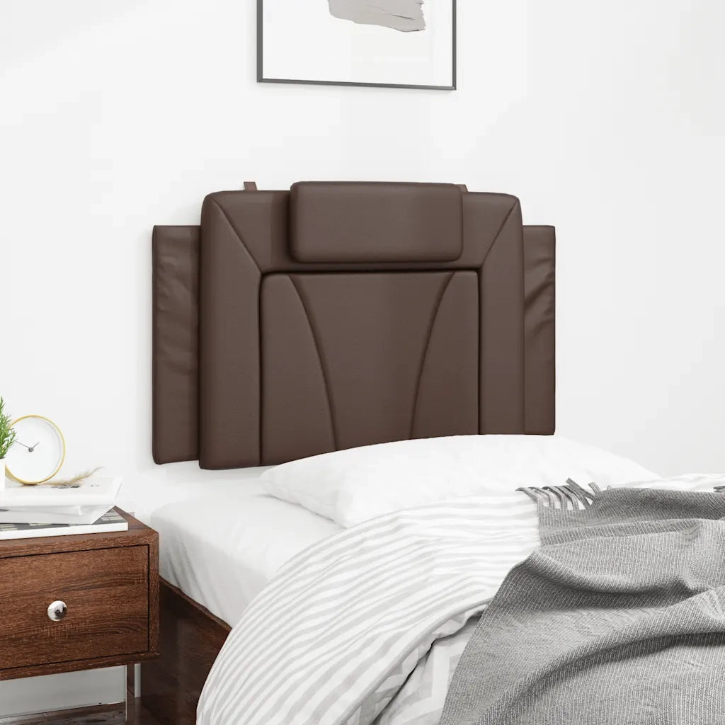 Cuscino Testiera Viana Marrone 80 cm in Similpelle CFW9487447