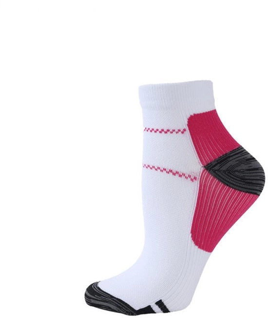 Sostegno per arcata compressi - 2 paia - Sostegno inferiore basso - Calze di compressione per stiren - Calze per fascite plantare - Calze respiranti per attività all'aperto - Unisex - Ideali per la fascite plantare, viaggi e sport - S/M