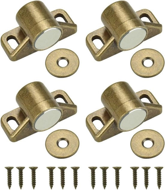 Chiusura a molla magnetica 4 pezzi - Chiusura magnetica robusta per mobili