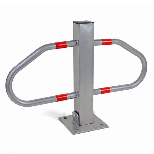 Barriera anti parcheggio pieghevole 3 chiavi incl. Dissuasore di sosta in acciaio Paletto