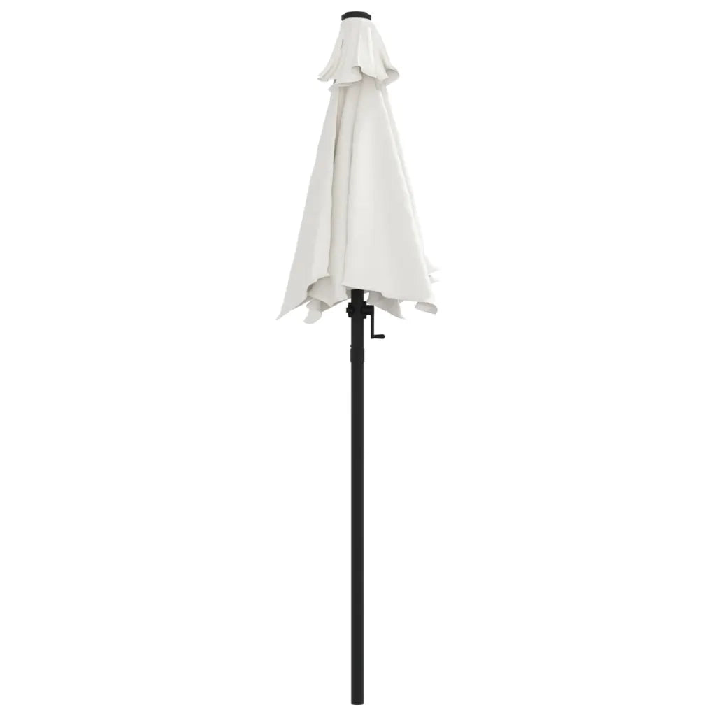 Ombrellone Bianco Sabbia 200x211 cm in Alluminio cod mxl 16361
