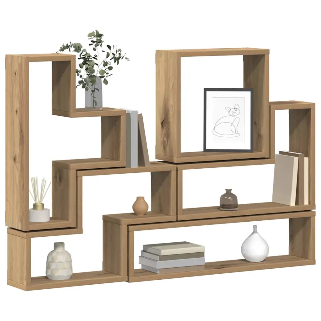 Scaffale da parete Rovere artigianale 96 x 12 x 64 cm