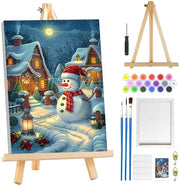 Scheda di Pittura DIY con Cornice - Decorazione per la Stanza - Tela 20 x 30 cm - Per Adulti - Disegno semplice - Pittura da Fare da Soli