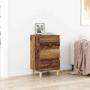Armadio da Notte con cassetto Legno vecchio 40 x 35 x 70 cm 863427