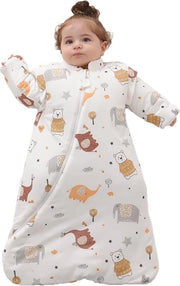 Sacco di Soggiorno Caldo per Bambini - Coperta Portatile per Infradito e Crescita - Design Jungle
