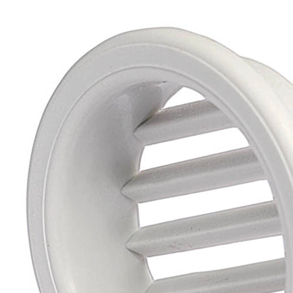 Griglia di areaz. circol. 60 da incasso in plastica per mobili