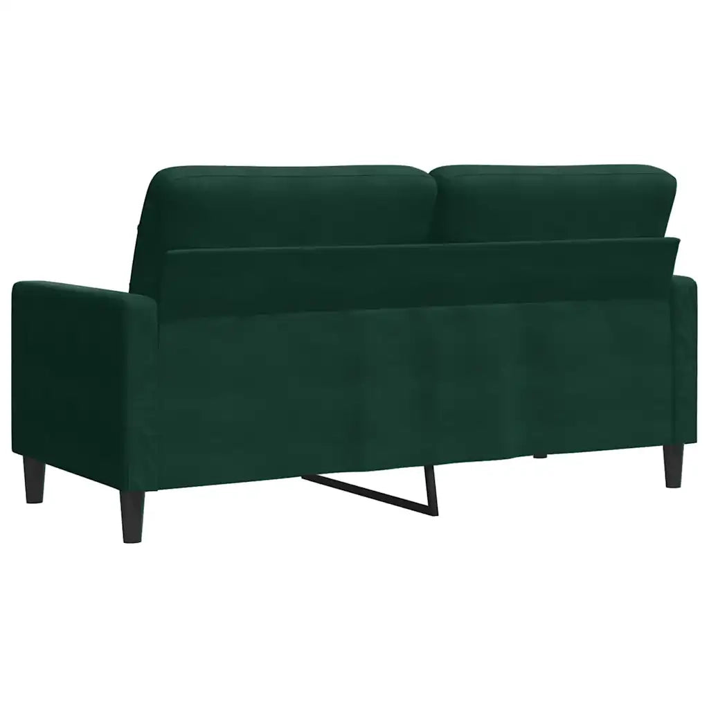 Divano a 2 Posti-Sofa 2 Posti Verde Scuro 140 cm in Velluto 465389