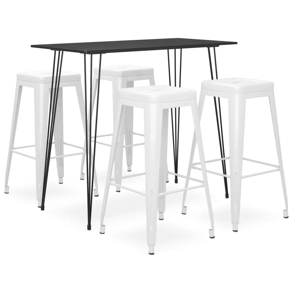 Set da Bar 5 pz Nero e Biancocod mxl 96423
