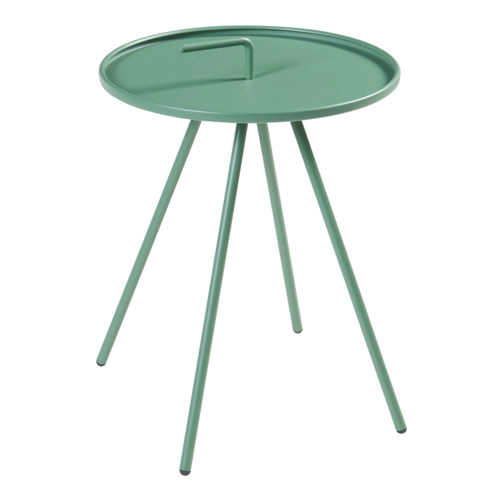 Tavolino da giardino in acciaio 55 x 42 cm verde 03_0010904