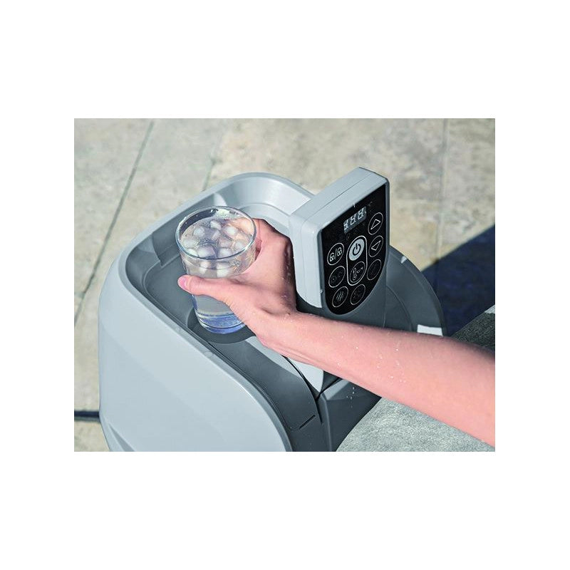 Spa gonfiabile Bestway Lay-Z-Spa Zurich AirJet 60065 Ø180x66 cm 2-4 posti con copertura EnergySense e riscaldamento 40°C