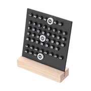 Calendario in legno, calendario da ufficio standard in acrilico con visualizzazione di mese, giorno della settimana e data, adatto per uffici, negozi, studi e come decorazione domestica, nero.