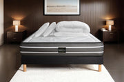 Pacchetto letto completo - Materasso 140x190cm + Box spring con doghe (kit) + 2 cuscini + Piumino - Esclusivo