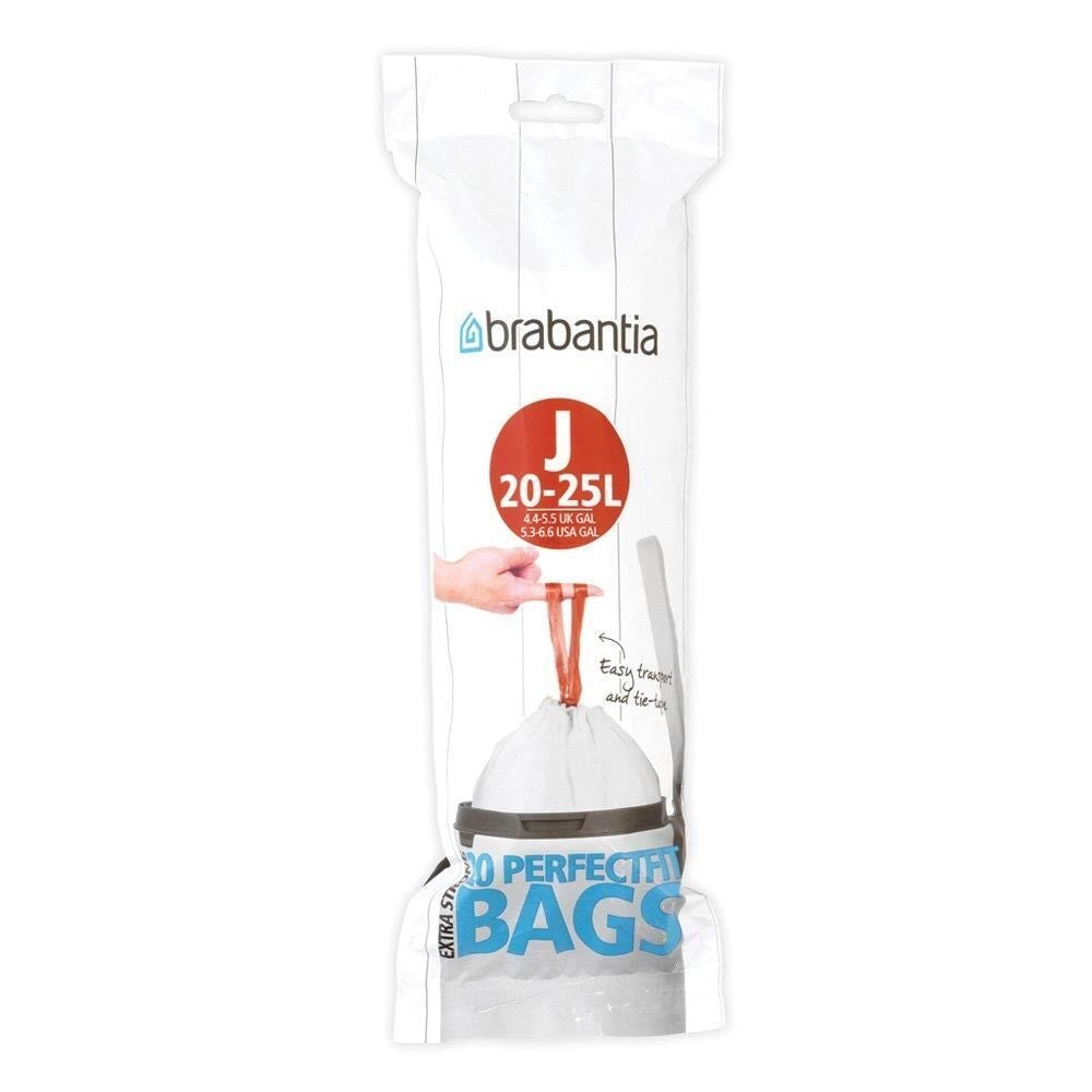 Brabantia 115585 sacchetto per rifiuti 23 L Bianco 20 pz