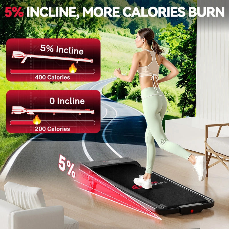 TAPIS ROULANT A LED - VELOCIT¨¤ 10 KM/H, DESIGN PIEGHEVOLE E CORRIMANO PER USO DOMESTICO
