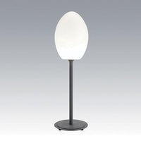 Piantana Lampada Grande a Uovo Colore Alluminio per Esterno Linea Lounge Livos