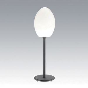 Piantana Lampada Grande a Uovo Colore Alluminio per Esterno Linea Lounge Livos