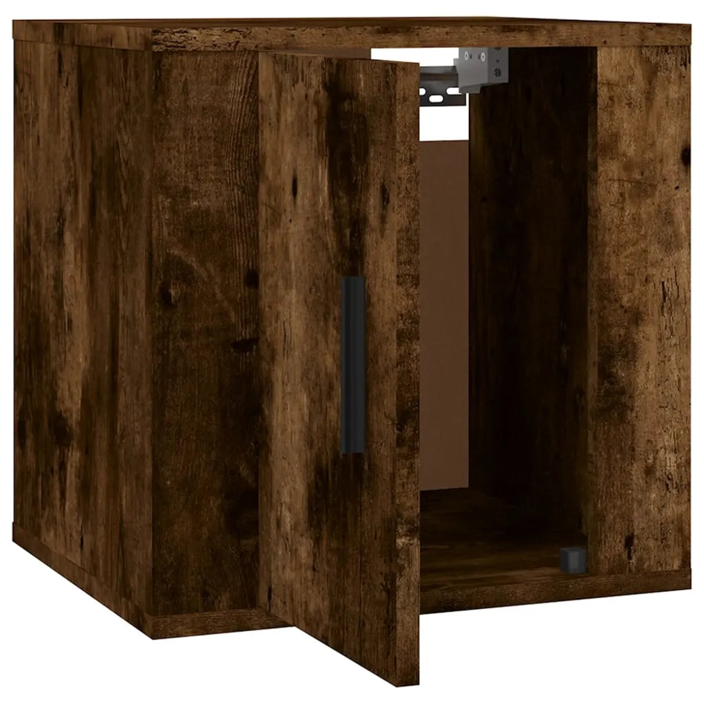 Mobili Porta TV a Parete 2 pz | Armadietto TV | Mobile Porta TV Rovere Fumo 40x34,5x40 cm