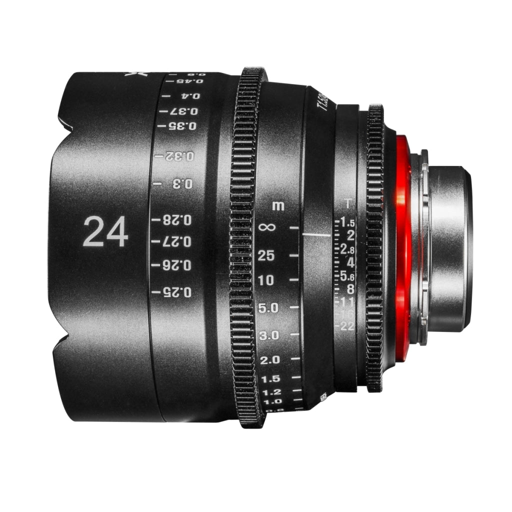 XEEN Cinema 24mm T1.5 PL obiettivo full frame Obiettivo Cine Video MF per alte risoluzioni con pignoni di messa a fuoco