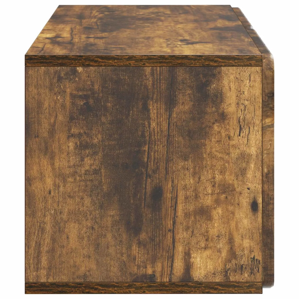 Mobile TV da Muro | Armadietto TV | Mobile Porta TV Rovere Fumo 59,5 x 31 x 30 cm