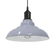 Lampada Sospensione Regolabile E27 Grigio Lucido Ã˜31 cm Metallo