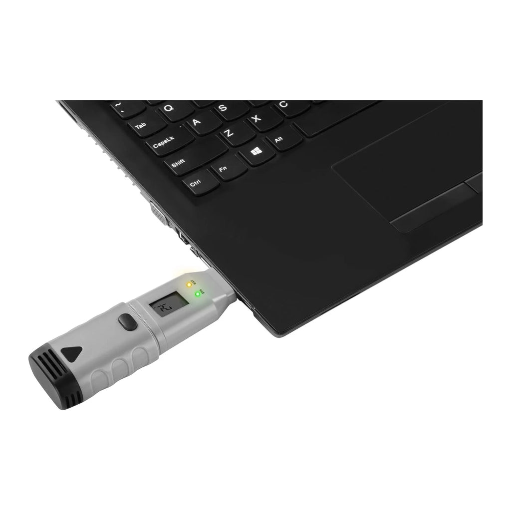 Registratore di temperatura + umidità dell'aria - LCD - (-35) a +80 °C - 0 a 100% UR 14_0005504