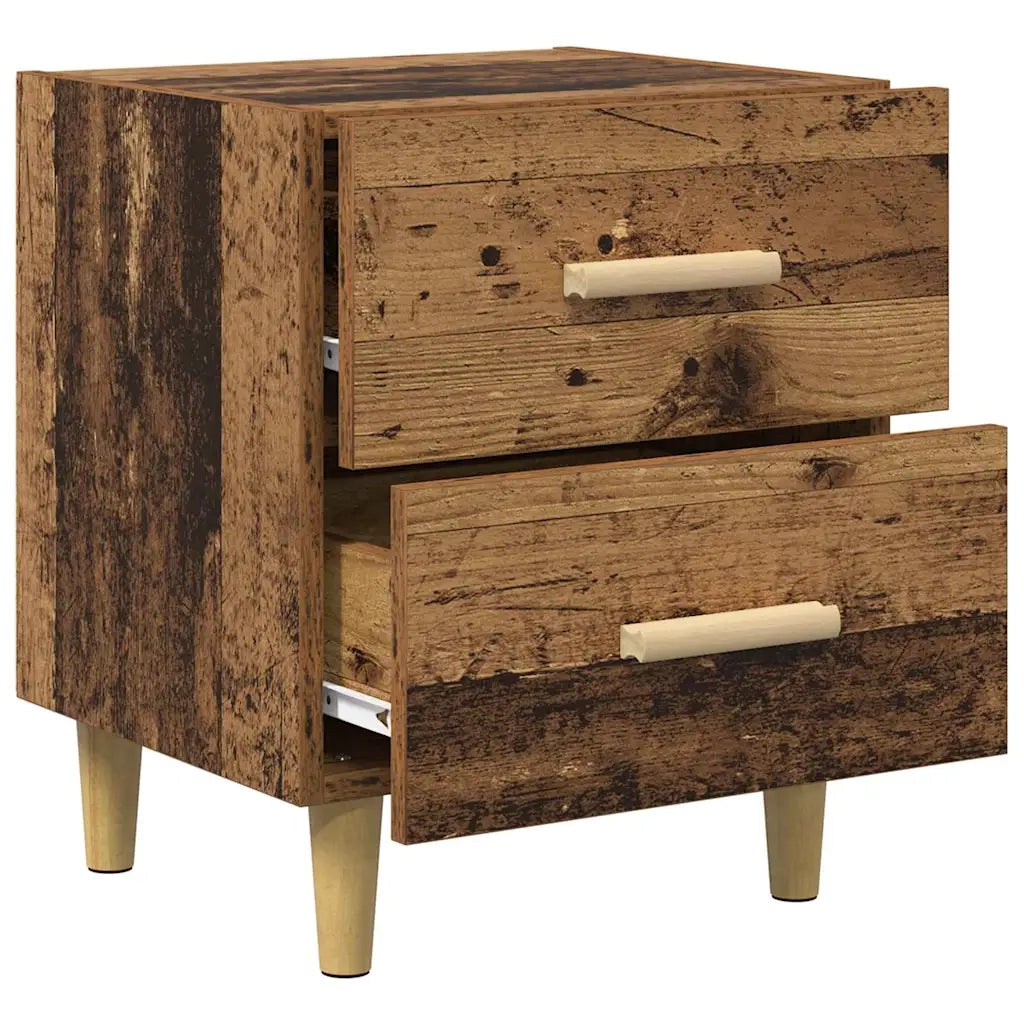 Armadietto per letto 2 pz Legno vecchio 40 x 35 x 47.5cm CFW4287016