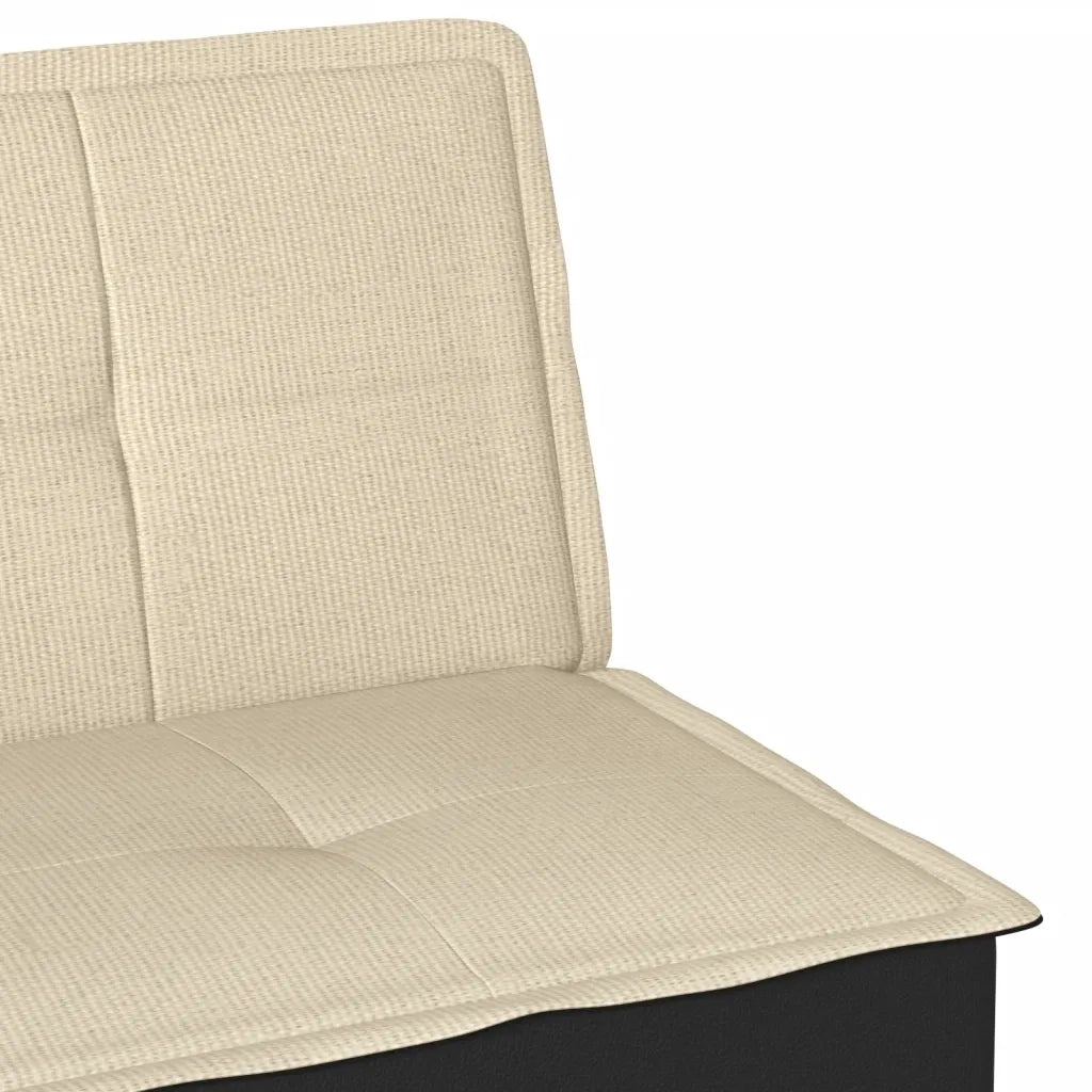 vidaXL Divano Letto Crema in Tessuto